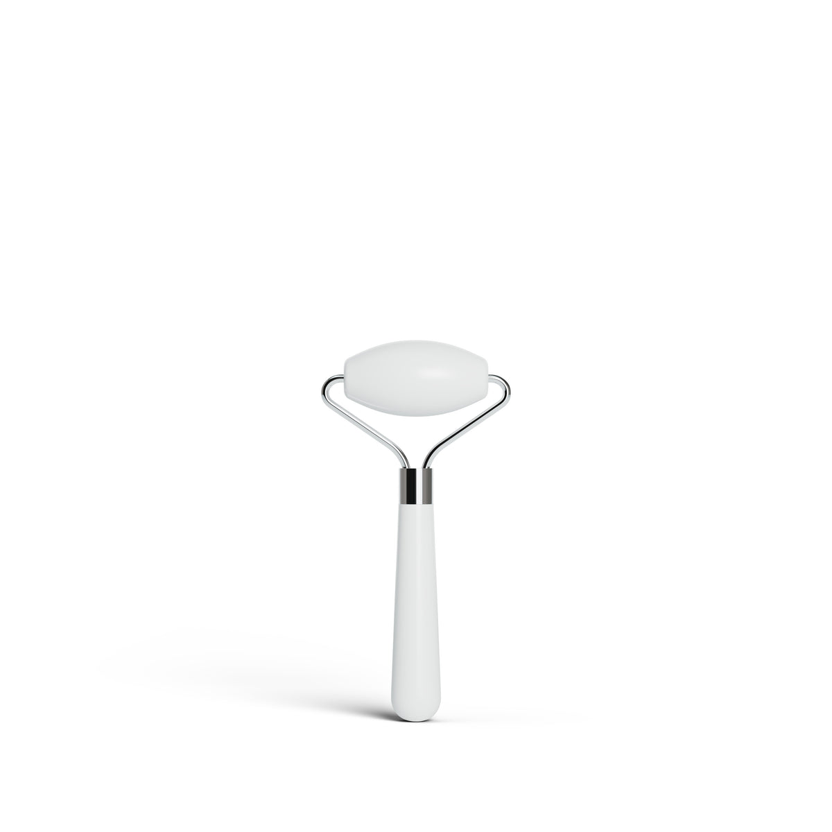 White Quartz Stone Roller on white background
