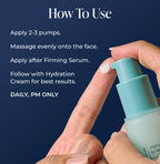Hand holding Overnight Repair with application instructions on a blue background