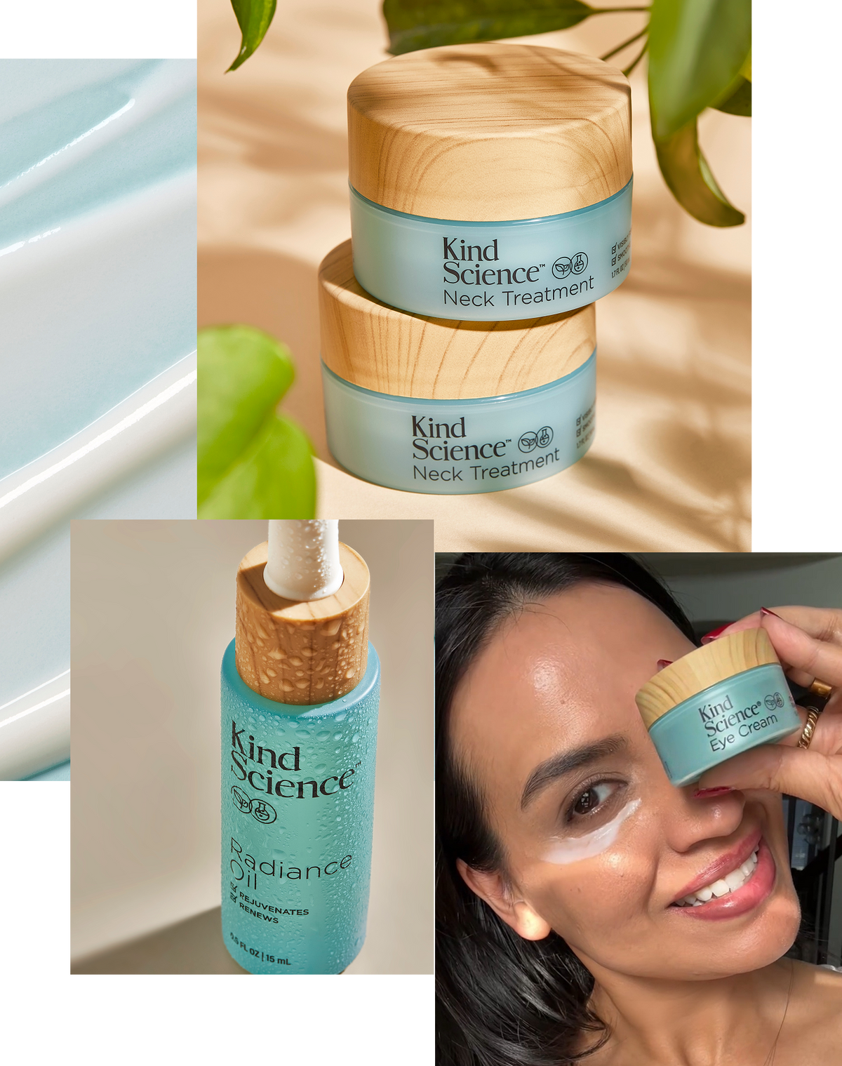 Image of Kind Science products set in nature and being used by customers 